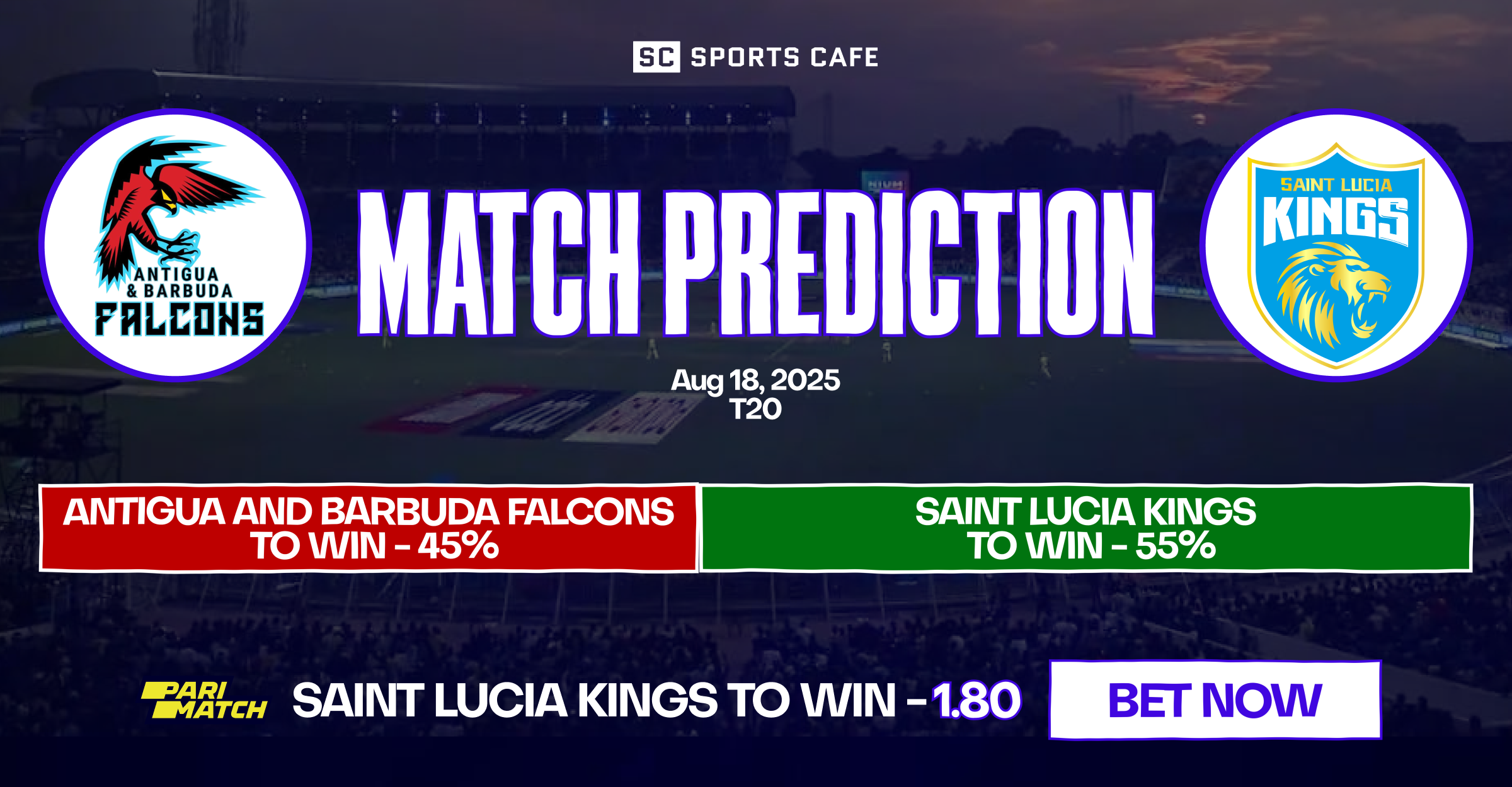 Antigua and Barbuda Falcons vs Saint Lucia Kings